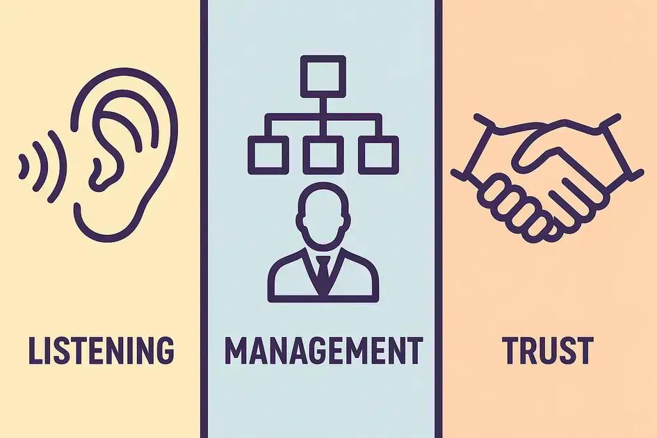 Benefícios da escuta ativa no relacionamento com equipes