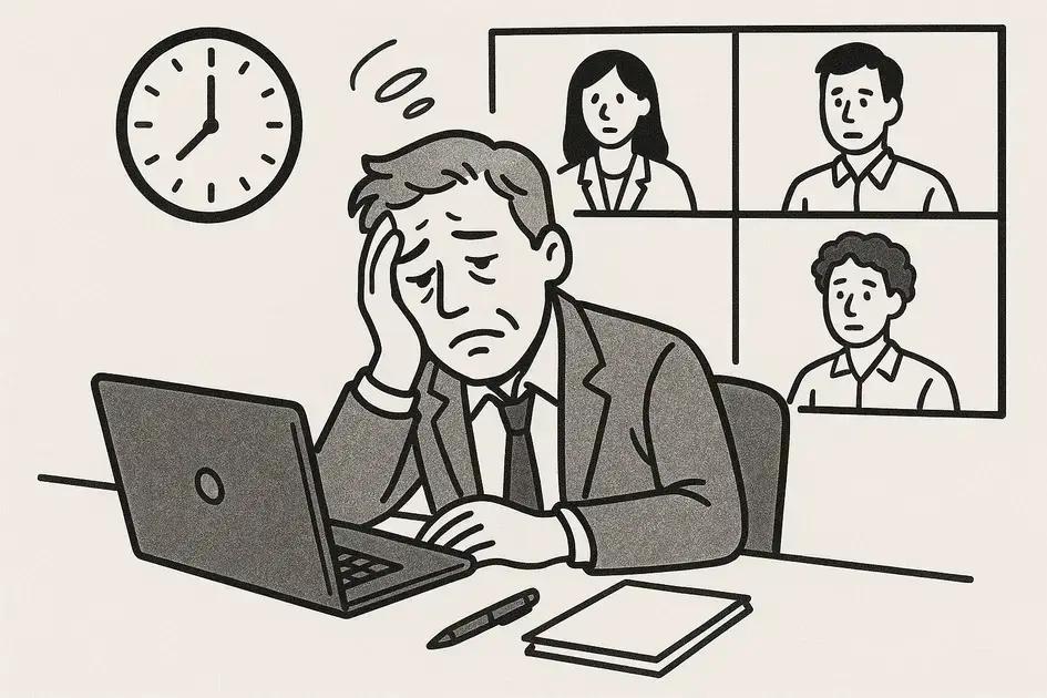 Impacto do excesso de reuniões na saúde mental